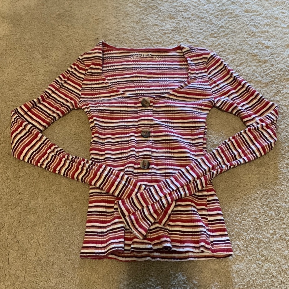 Aeropostale Striped Long Sleeve Shirt